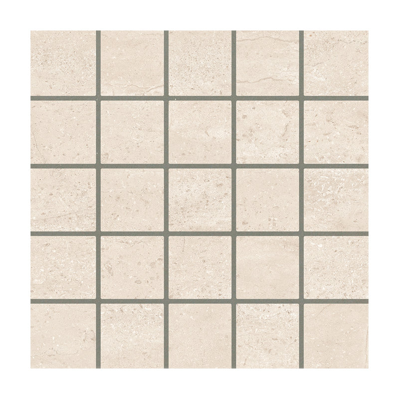 Cala 12x12 in. Warm White Matte Porcelain Square Wall and Floor Tile (10.76 sq ft/case, 11-Pack), Beige