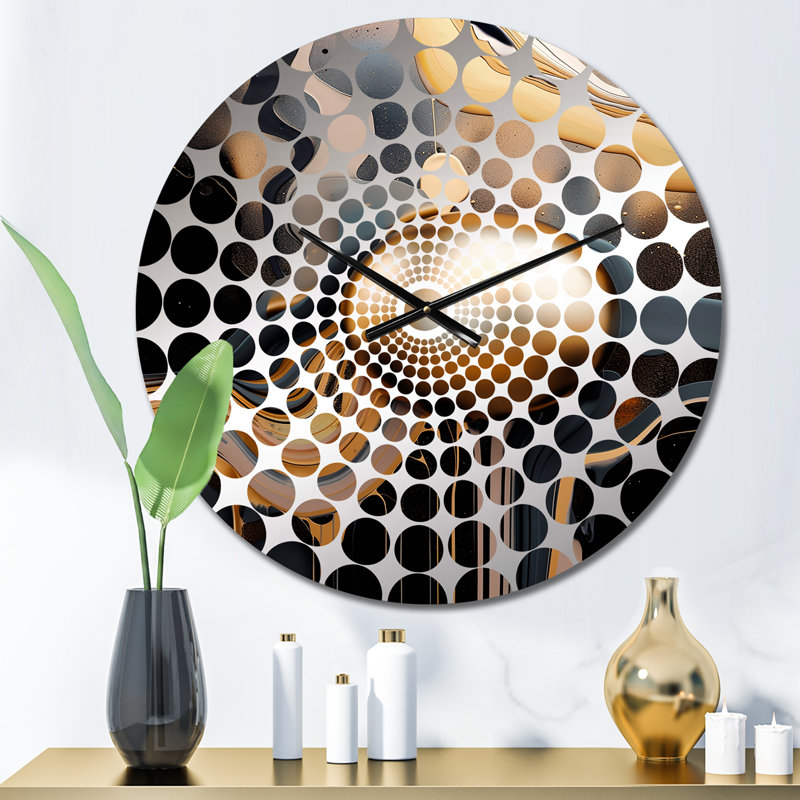 Nasire - Abstract Marble Wall Clock, Small