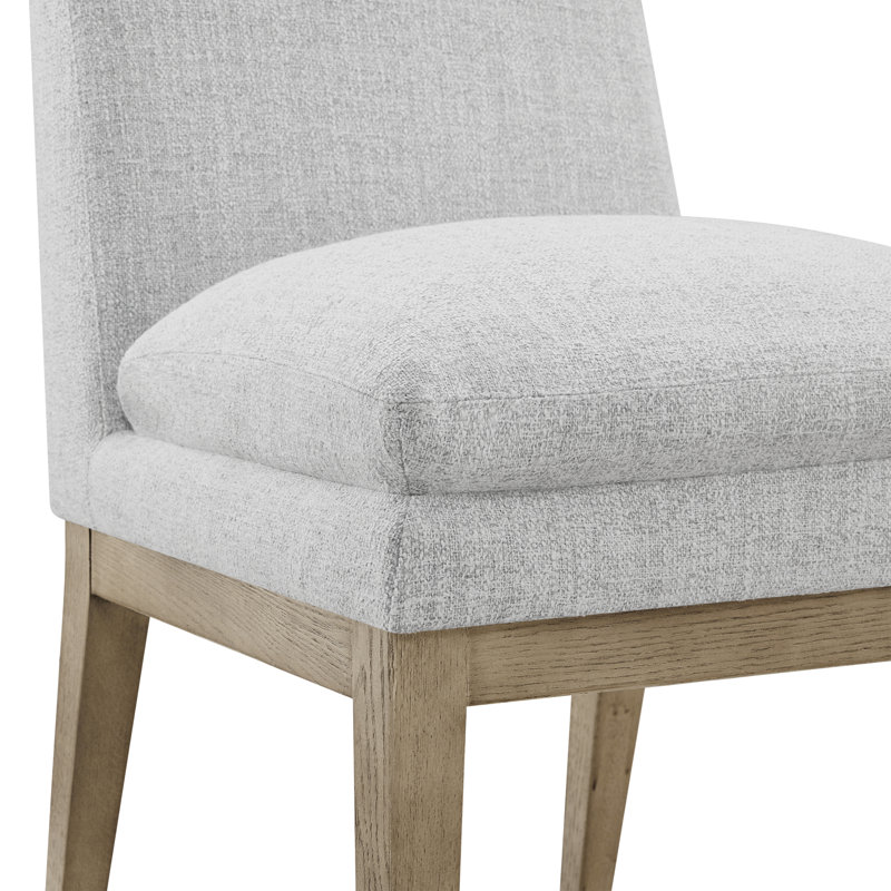 Chaise rembourrée Bethea, Gris chiné