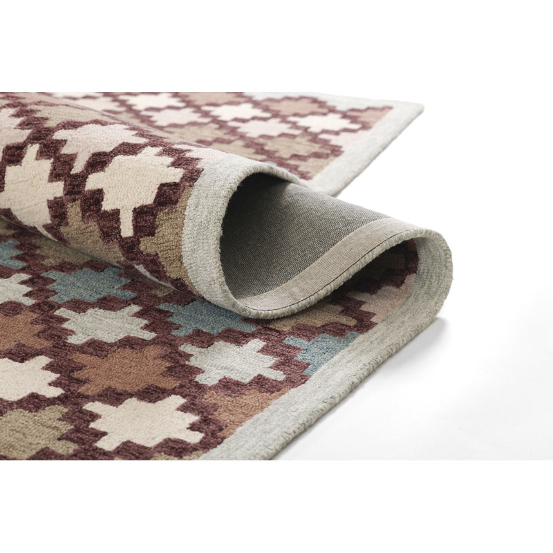 Abbott Hand Tufted Wool Geometric Rug, Rectangle 9' x 12'