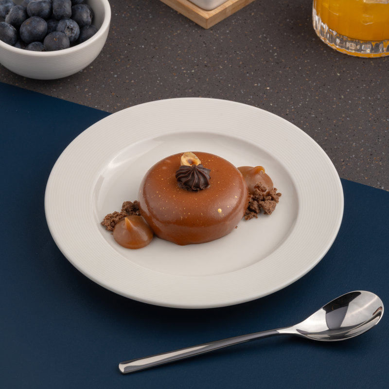 Assiette plate en porcelaine ORBA Premium, 9.84