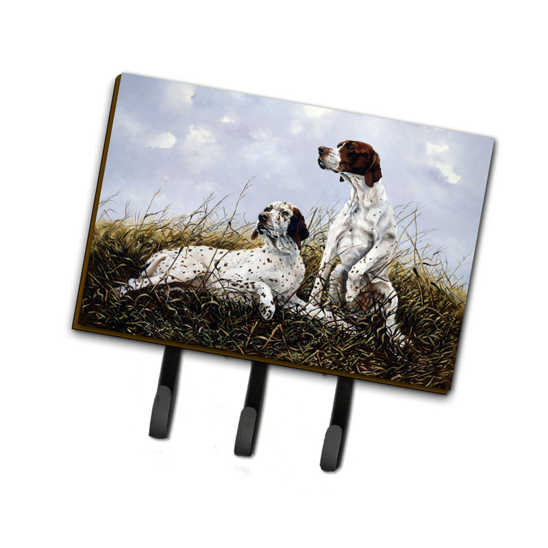 Organisateur de clés avec crochets à clés English Pointer par Michael Herring