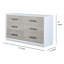 Commode double 6 tiroirs Boca Grande