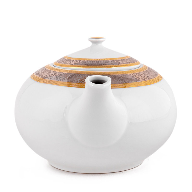 Théière antique en porcelaine de Bohème