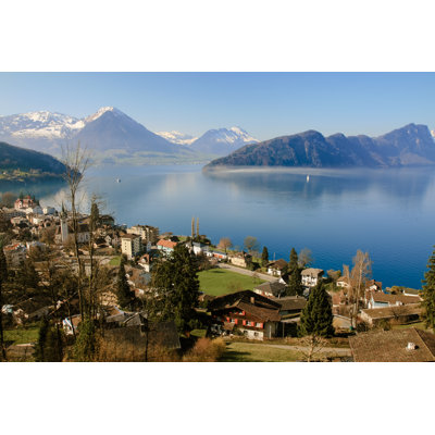 Vue du lac de Lucerne - photographie sur toile tendue