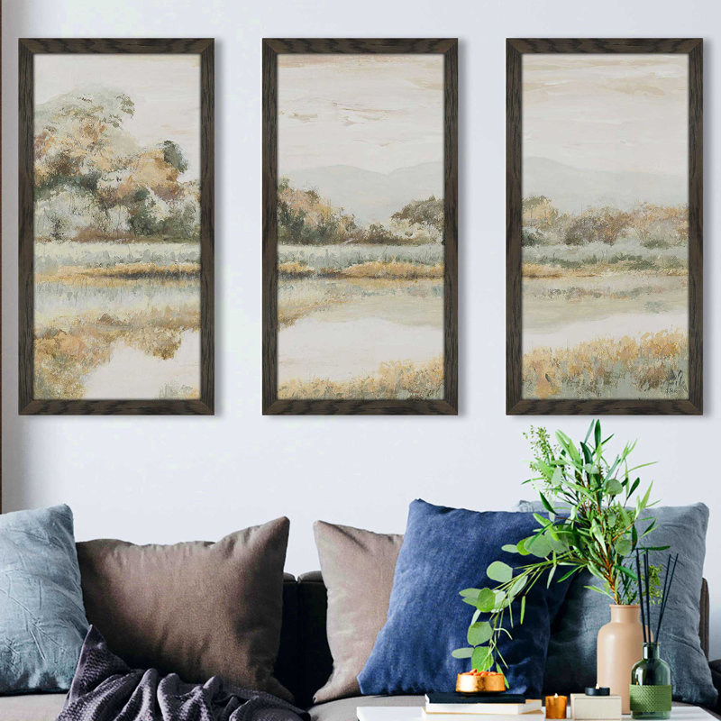" Rio Lindo " 3 - Pieces, 33.5" H x 52.5" W x 1" D