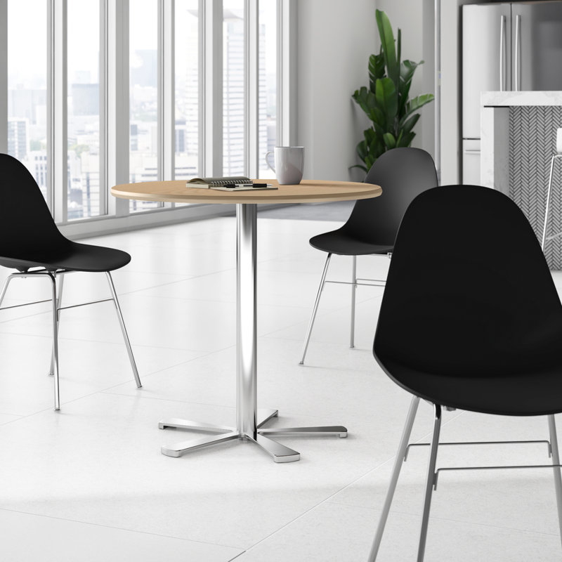 Table de salle à manger Slivno, H 29,5 po x l 31,5 po x P 31,5 po, Or, Naturel