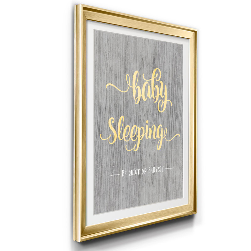 " Baby Sleeping ", Gold Format, 26.5" H x 36.5" W x 1.5" D