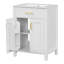 Meuble-lavabo simple 24,2 po avec plateau en céramique Safan