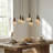 Adjustable Height Metal Body Vintage Kitchen Island Pendant
