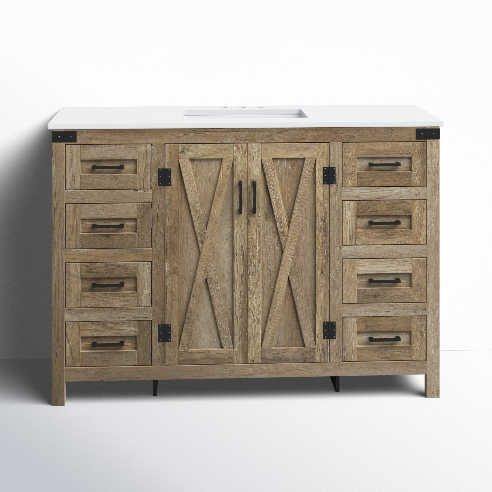 Slayton 48'' Single Bathroom Vanity, Natural Oak
