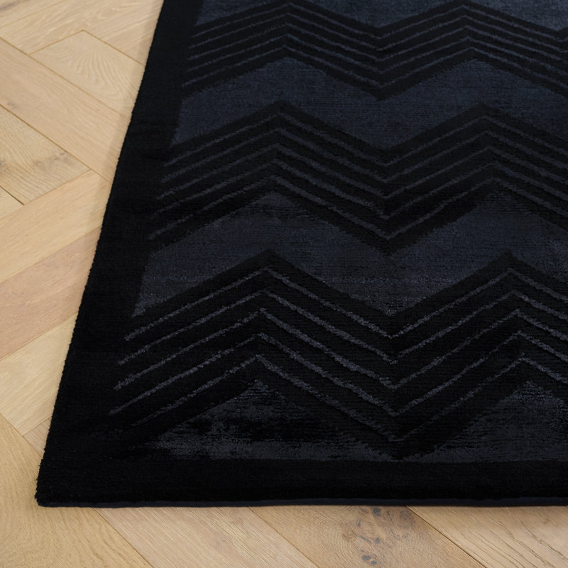 Ralph Lauren Monroe Chevron Wool, Viscose Chevron Rug, Rectangle 2' x 3'