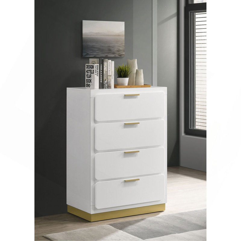 Commode et commode à tiroirs modernes - Rangement polyvalent + finition neutre, s'harmonisant avec n'importe quel décor de chambre à coucher