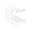 Lit simple gris et noir Lisbon-1736771299