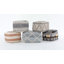 Pouf carré en laine et en coton tissé à la main et tissé à la main l 18 po Sweeney-692398831