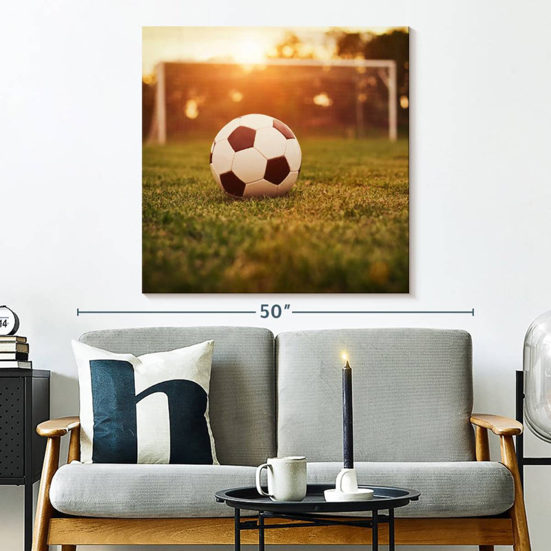 Ballon de soccer Sireci sur le terrain, H 33 po x l 33 po