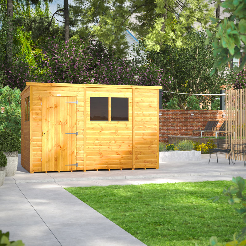 Powersheds Timber Tongue & Groove Pent Garden Shed