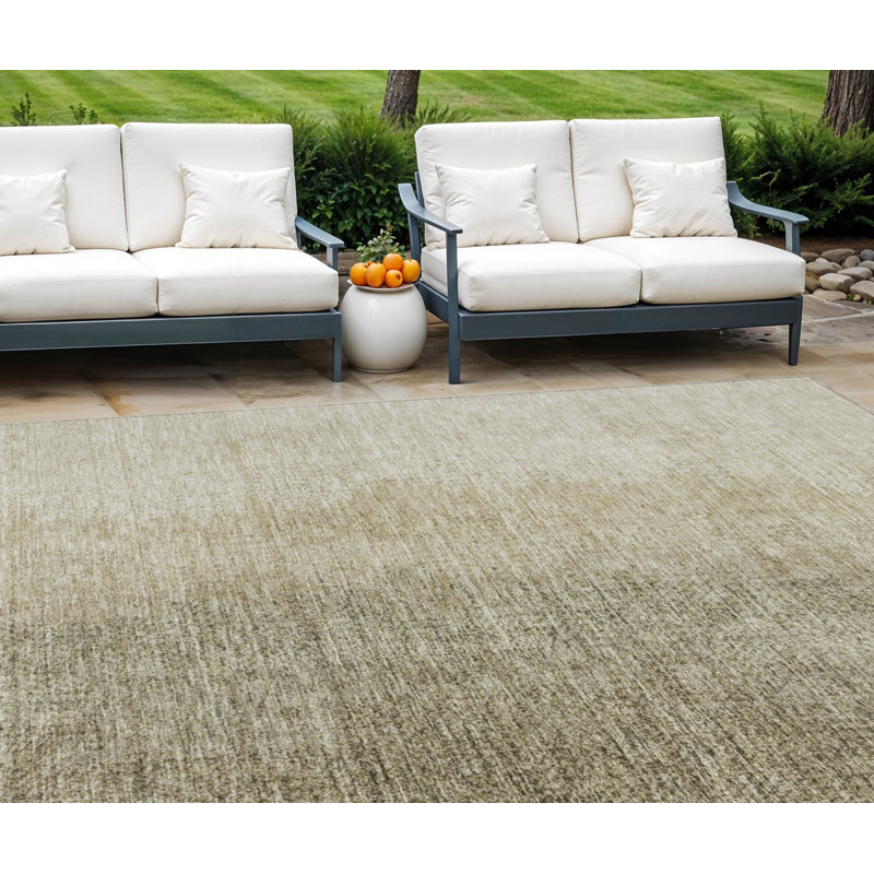 Tapis intérieur lavable abstrait beige et taupe 9 pi x 12 pi brun
