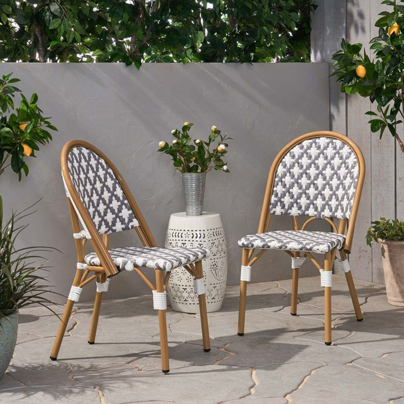 Outdoor PE Ratten Chair, Gray
