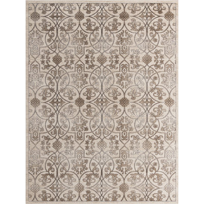 Tapis à motif floral Dathon