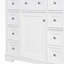 Base de meuble-lavabo simple 35,6 po seulement en blanc