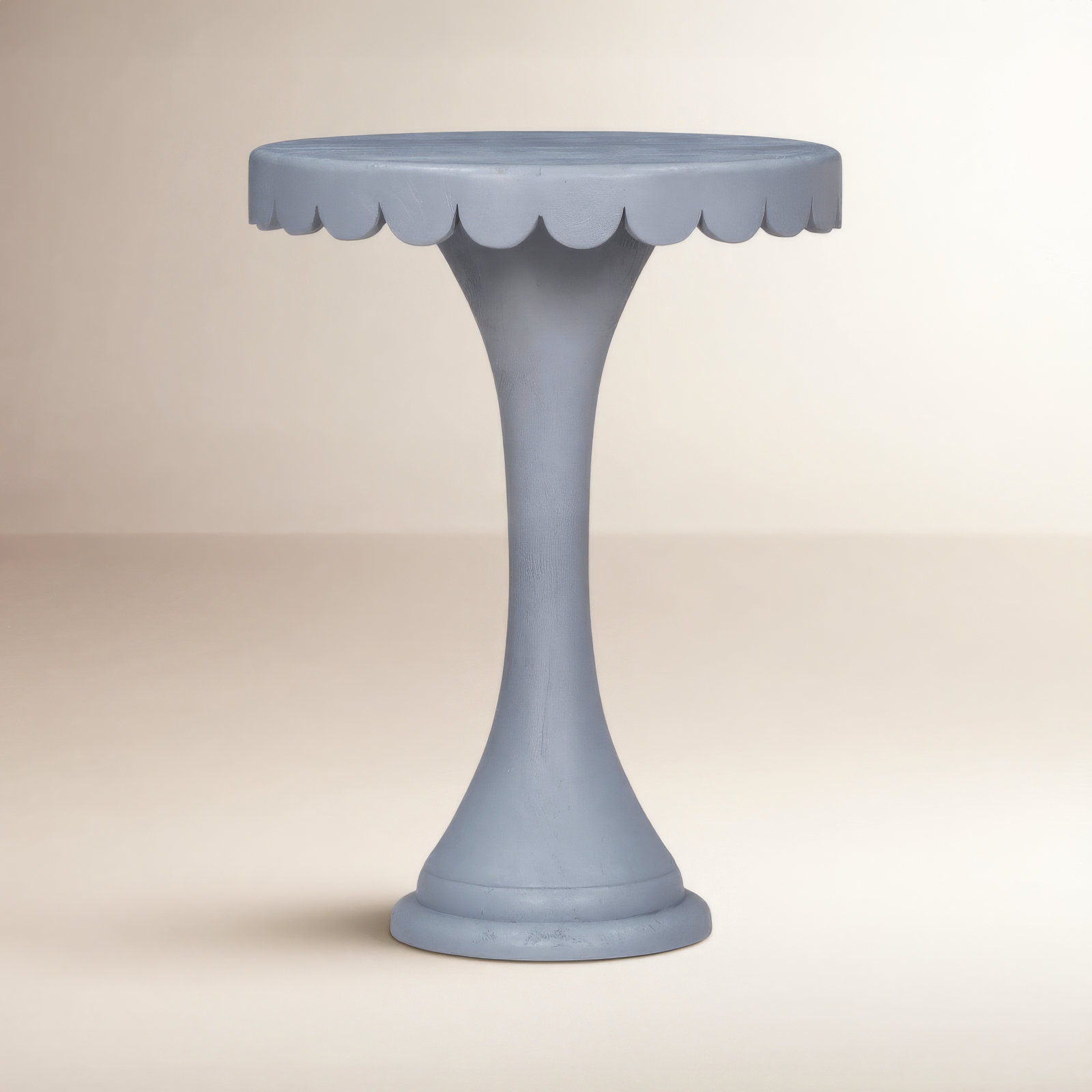 Linda 18" Mango End Table, Light Blue