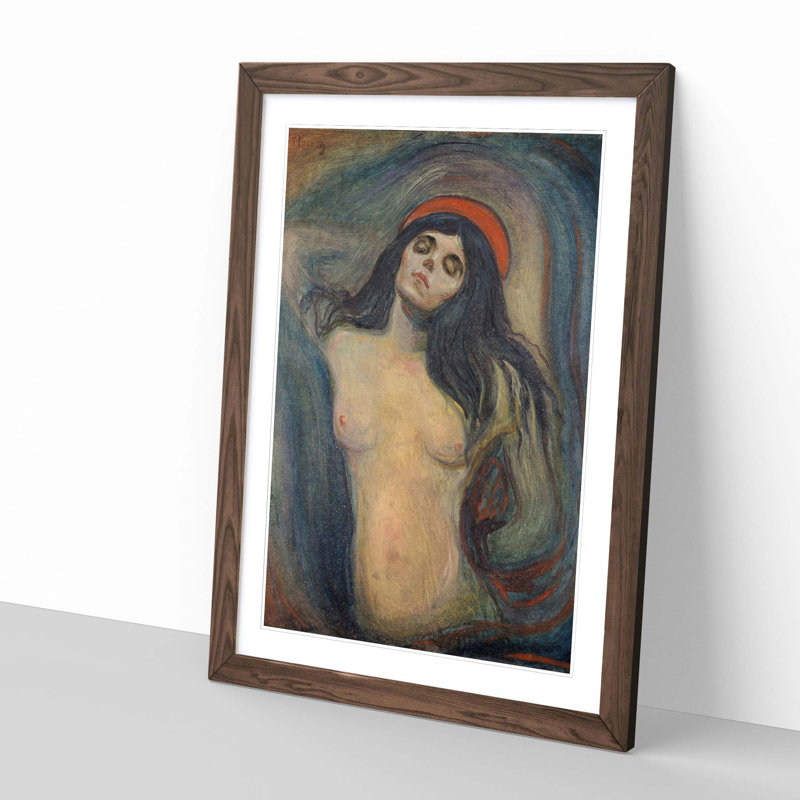Madonna by Edvard Munch - Framed Print, Walnut