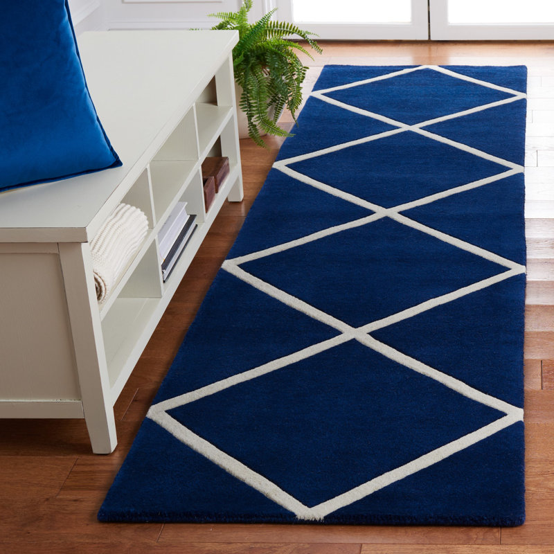 Teresita Hand Tufted Wool Geometric Rug, Runner 2'3" x 9'