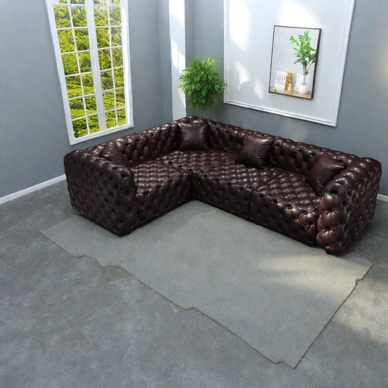 Canapé modulaire en L 4 places