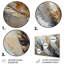 Décoration murale en métal plume dorée d'extravagance II - Glam Feather-287953824