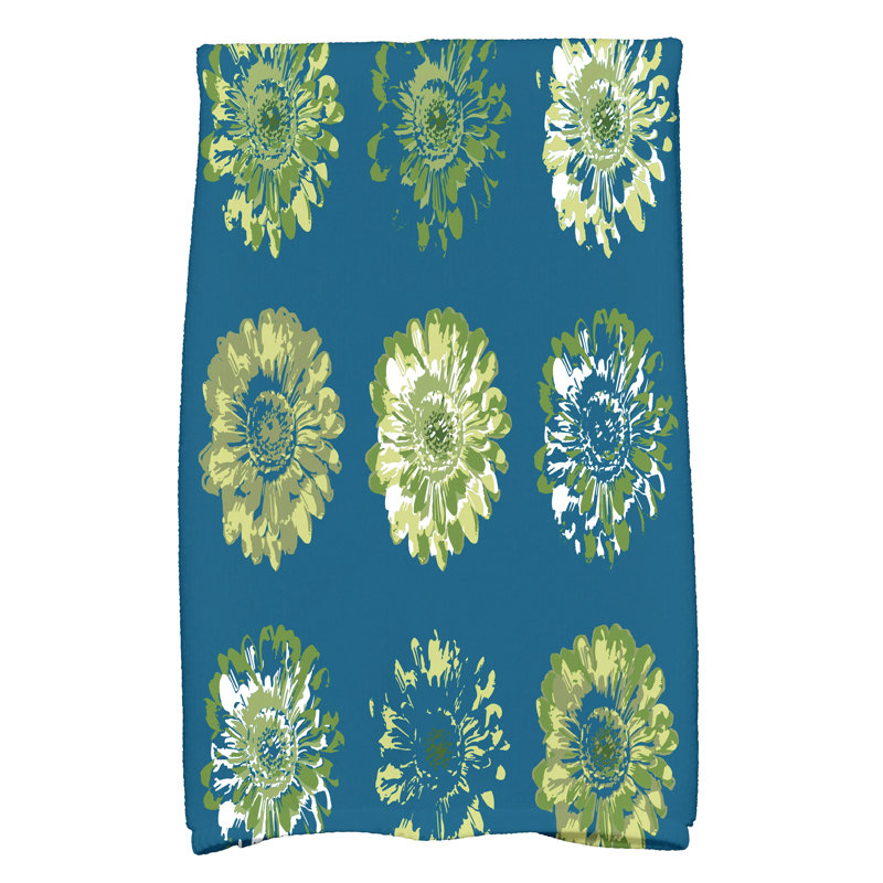 Mccroskey Floral Tea Towel Kitchen Towel, Blue/Green