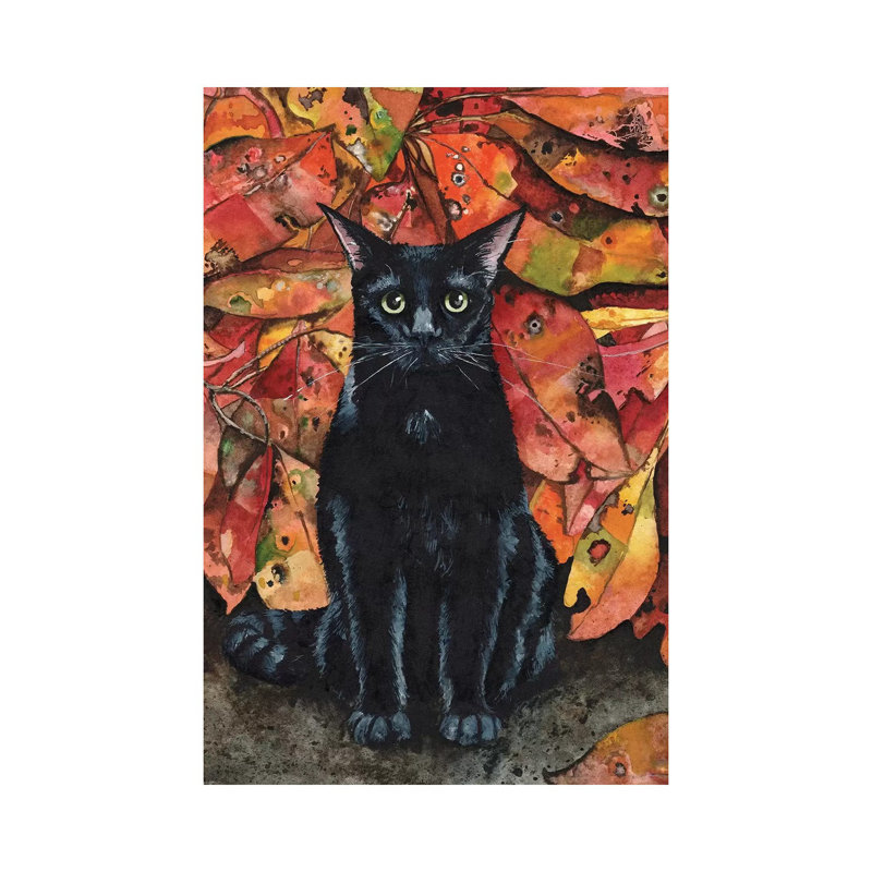 « Ailurophobie » par Maggie Vandewalle-reproduction d’art, H 40 po x l 26 po x P 1,5 po, Toile tendue, Pas de tapis