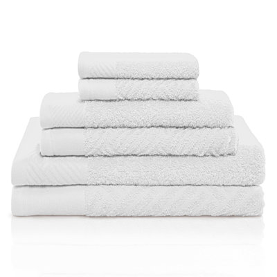 6-Piece Certified Egyptian Cotton Towel Set