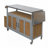 Foldable Outdoor Kitchen Island Patio Mobile Kitchen Cart Portable Outdoor Cooking Island with Lockable Wheels-128765678