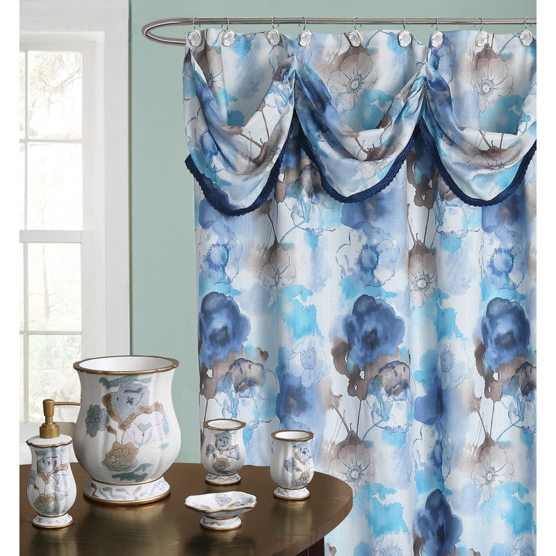 Kyona Floral Shower Curtain