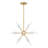 Xiang 8 - Light Brushed Gold Sputnik Pendant
