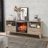 23 Inch Infrared  Heating Electric Fireplace Insert, With Log Set & Realistic Flame, Remote Control With Timer, Overheating Protection