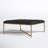 Osa Leather Ottoman - Black-1090025372
