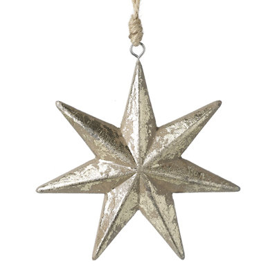 12 cm Glass Astrology & Stars Holiday Shaped Ornament