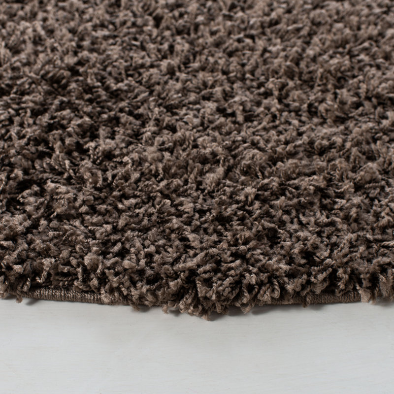 Gabriola Sga-Athens Shag Performance Solid Color Rug, Round 6'7"