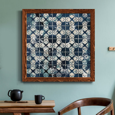 Toile encadrée de qualité supérieure Tile-Dye - prête à être accrochée