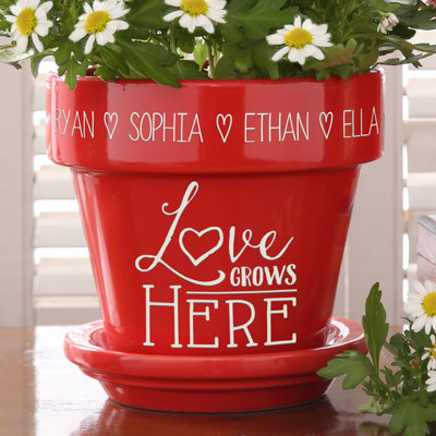 Pot à fleurs en céramique Love Love