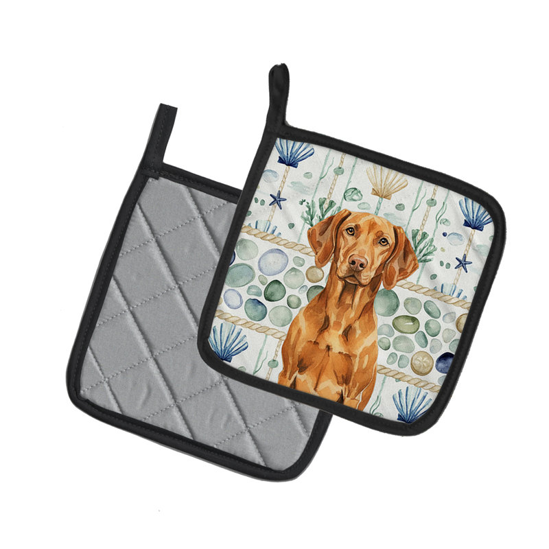 Paire de poignées en verre Vizsla