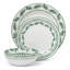  Borderless Green 12Pc Dinnerware Set