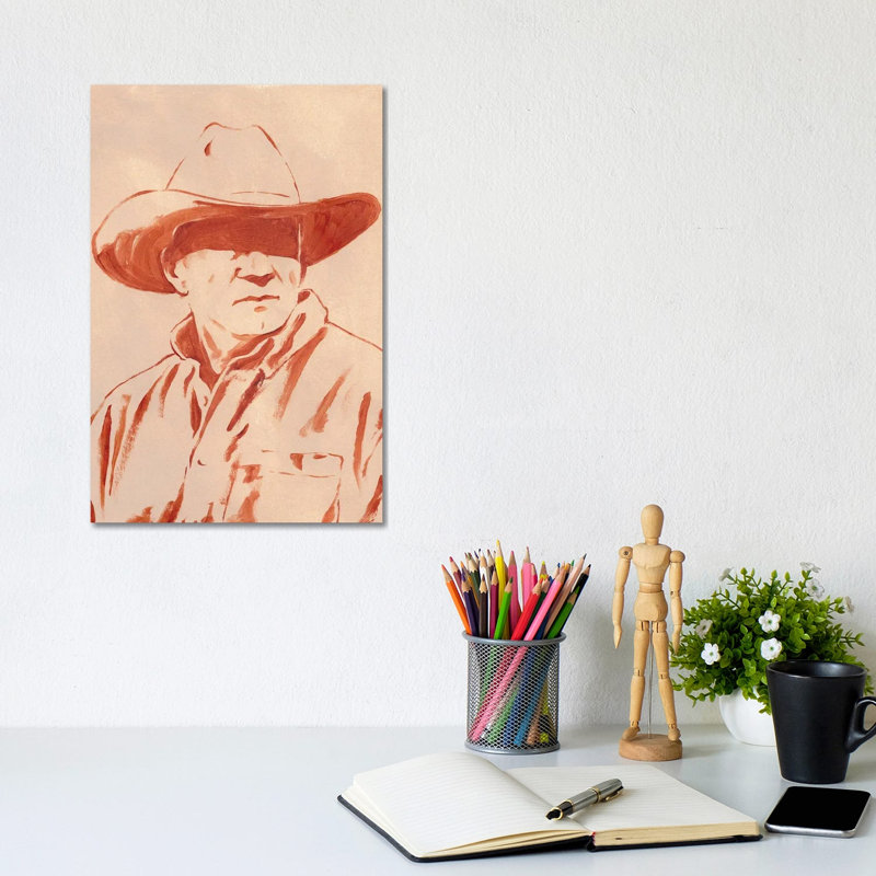 Man Of The West III by Jacob Green - Wrapped Canvas Painting, 20.32 cm H x 30.48 cm W
