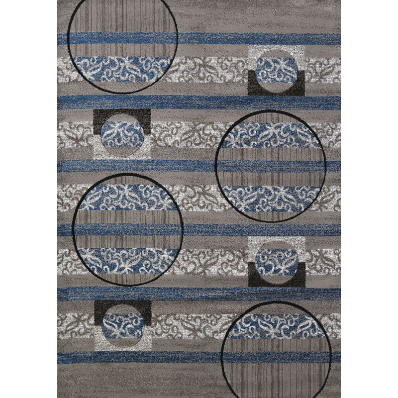 Tapis gris Ponca, 1 pi 10 po x 3 pi