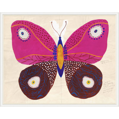 Butterfly Pink Print by Paule Marrot