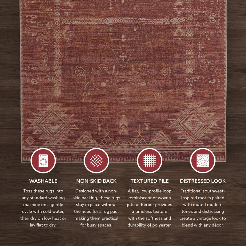 Tapis brun et ivoire Maril Maynor, Rectangle 5 pi x 7 pi
