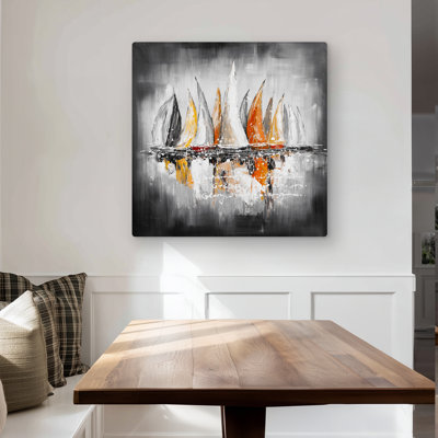 Sails on the Winds - Coastal Metal Print for Home Decor