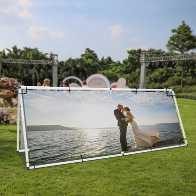 96X36” Double-Sided Banner Stand Floor Standing
